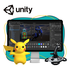 Мир игр на Unity 2D на популярном движке + AI-помощники - КИБЕРшкола программирования для детей, компьютерные курсы для школьников, начинающих и подростков - KIBERone г. Хорошево-Мневники
