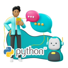 Умный чат-бот на Python - КИБЕРшкола программирования для детей, компьютерные курсы для школьников, начинающих и подростков - KIBERone г. Хорошево-Мневники