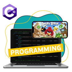 Программирование на C#. Удивительный мир 2D-игр - КИБЕРшкола программирования для детей, компьютерные курсы для школьников, начинающих и подростков - KIBERone г. Хорошево-Мневники