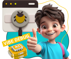 Тестирование & Vibe Debug. Охотники за багами - КИБЕРшкола программирования для детей, компьютерные курсы для школьников, начинающих и подростков - KIBERone г. Хорошево-Мневники